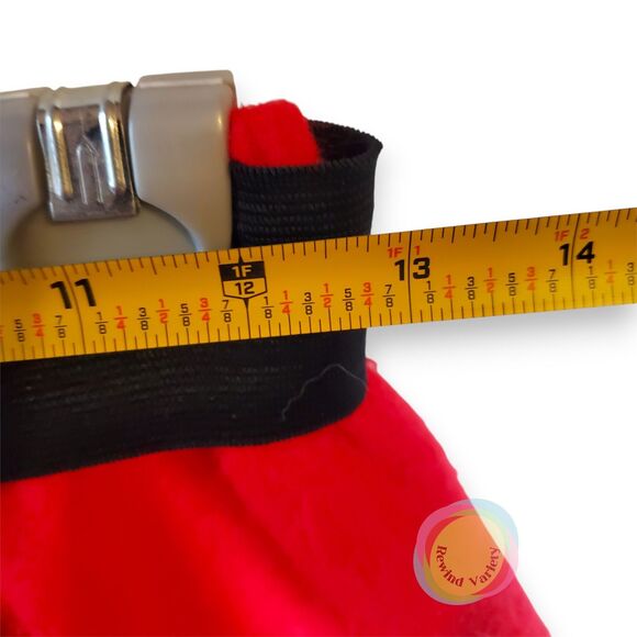 Red Felt Poodle Skirt Handmade 50s Sock Hop Costume Sequin Applique XS/S 25" W - Picture 14 of 14